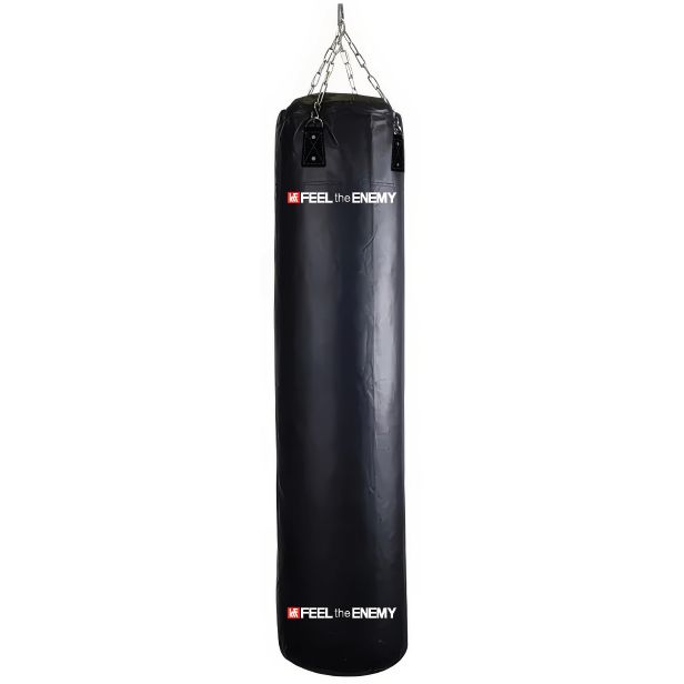 SACO DE BOXEO PROFESIONAL RELLENO 80KG NEGRO 180x35