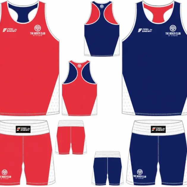 TBC BOXING KIT REVERSIBLE AZUL-ROJO